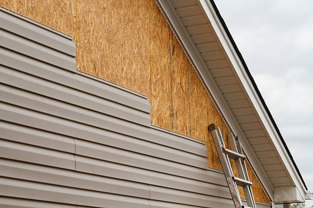 Professional Storm Damage Siding Repair technician working in Hoffman Estates, IL